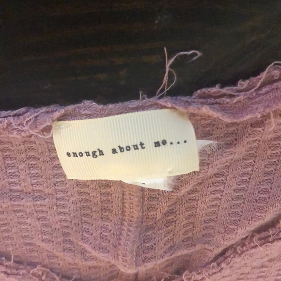 Waffle knit top, purple/pink color - Picture 2 of 2